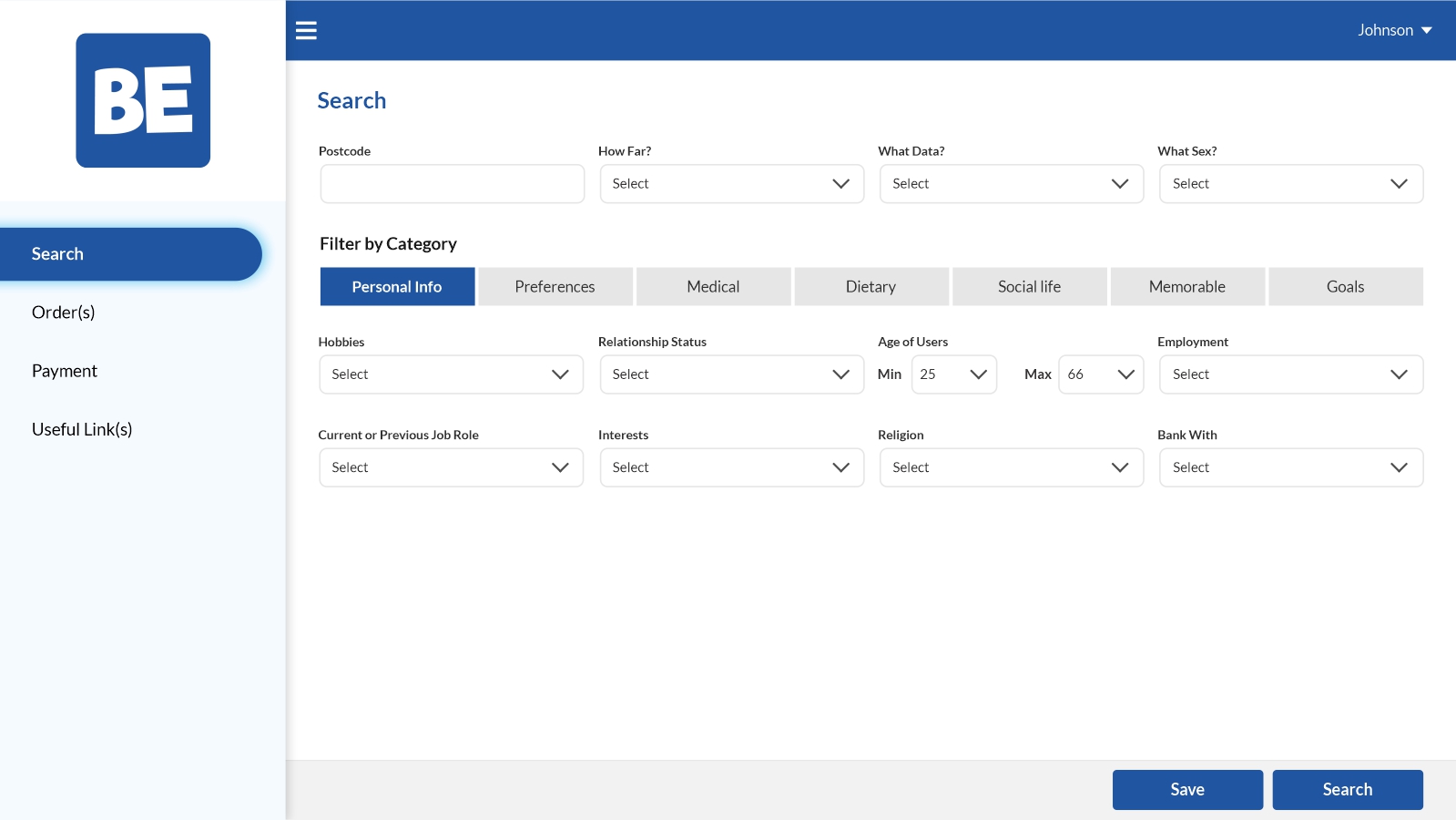 The BE Business Dashboard